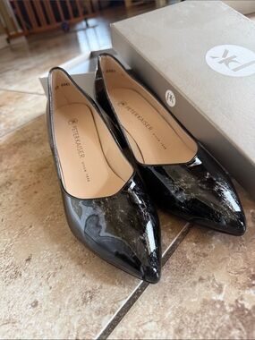 Peter Kaiser Black Patent Pointed-Toe heels